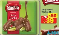 NESTLE ANTEP FISTIKLI ÇİKOLATA 60 G